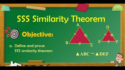 SSS Similarity Theorem Proof