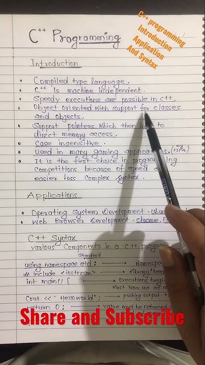 C++ programming /Introduction/Application/c++syntax /C++ programming ...