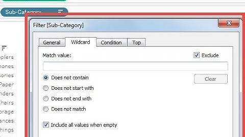 Wildcard Filter in Tableau Desktop - Intact Abode