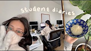 Student Diaries📝cooking, life updates, accidental all nighter, studying & diy gel nails