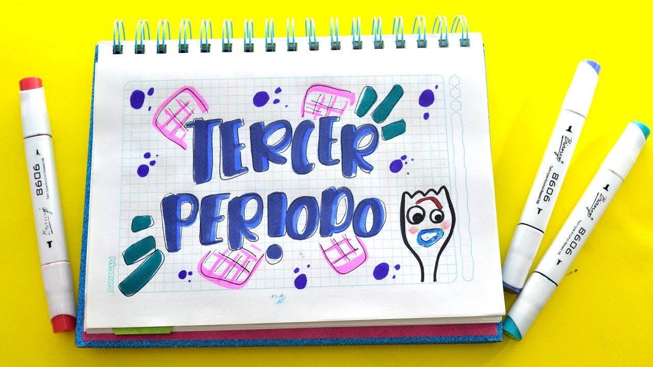 IDEA HERMOSA PARA DIBUJAR TERCER PERIODO-LETRA TIMOTEO-Cómo marcar  cuadernos-Dibujos para Niños - thptnganamst.edu.vn