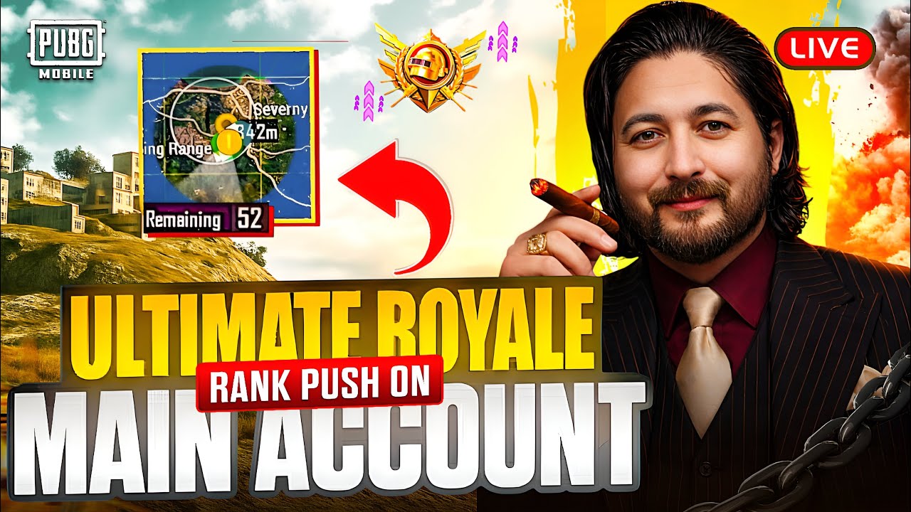 VERTICAL | 4v4 HARD LOBBIES | ULTIMATE ROYALE RANK PUSH | TMG MARKHOR | PUBG Live Stream 