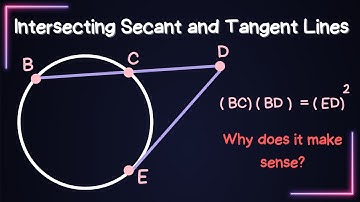 intersecting secant and tangent lines - Easy and Fast Explanation (Mastering Circles))