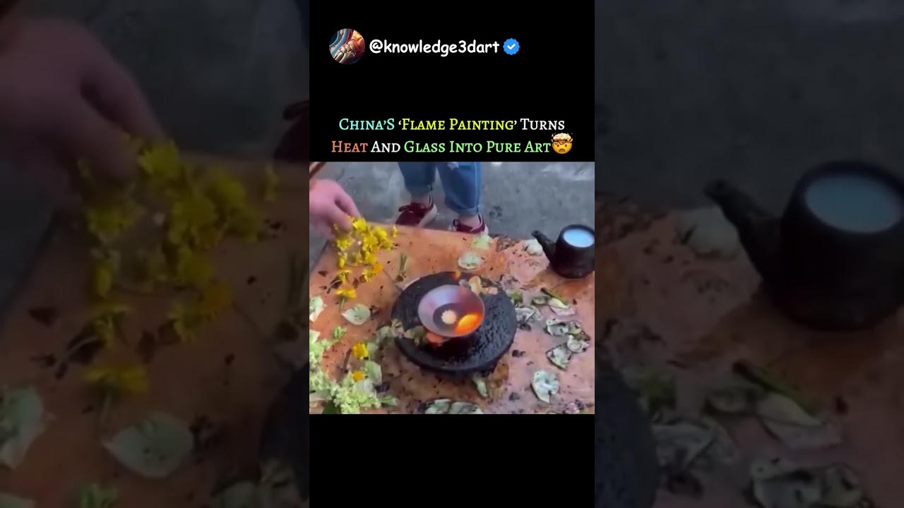 China's "Flame Painting" Turns Heat and Glass Into Pure Art 🤯