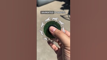 Animated fidget spinner