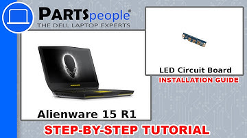 Dell Alienware 15 R1 (P42F001) LED Lights Circuit Board How-To Video Tutorial