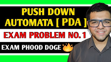 Pushdown Automata ( PDA ) Exam Problem