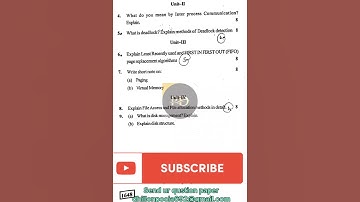 KUK B.Sc 4th sem Computer Science Operating System examination 2018 previous year question paper