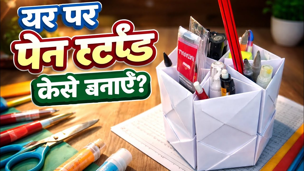 Ghar pe ek achha sa pen stand kaise banaye @techno Trouble shooters 