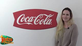 Coca-Cola Fishtail Wall Decal - Vintage Style Kitchen Decor from Retro Planet
