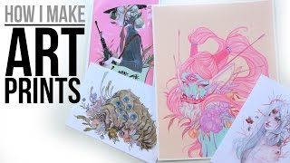 How I Make Art Prints from Home // Supplies, Tools, Etc.