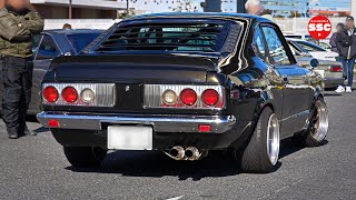 [Old car] Good day for a sunny drive! [English subtitles] Daikoku PA Neo Classic JDM