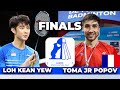 Toma junior popov fra vs loh kean yew sgp  finals  madrid spain master 2024 badminton