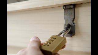 How to Install a Locking Hasp on a Dovetail Chest