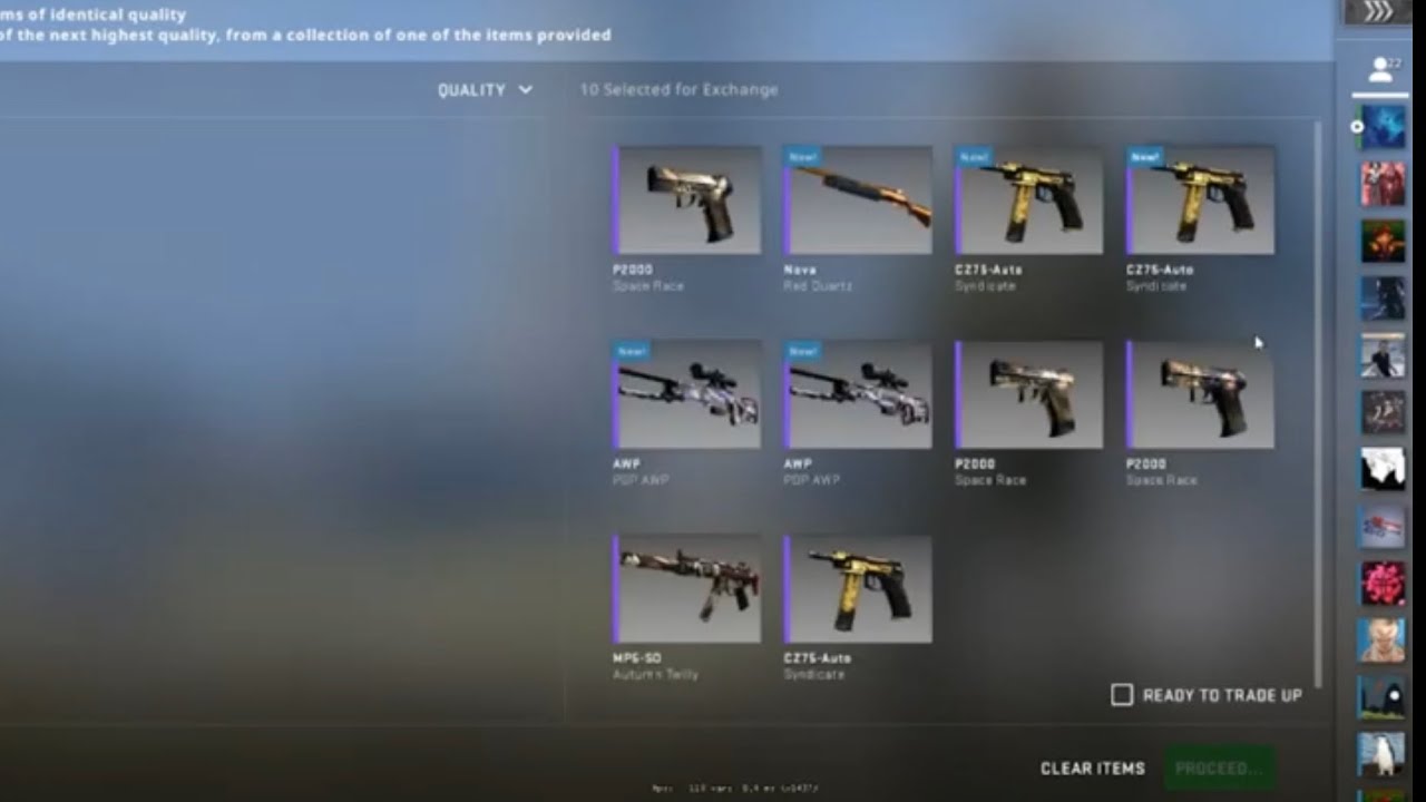 CSGO 2021 Train Collection Trade-up Attempts… (USP-S Whiteout) - YouTube