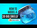 Model 3d big shield in blender full tutorial 