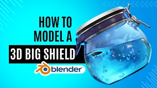 Model 3D Big Shield in Blender (Full Tutorial) بالعربى