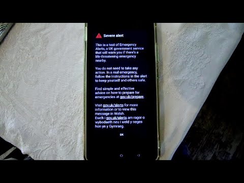 UK Emergency Alerts mobile phone test on 7th September 2025, 15:01hrs