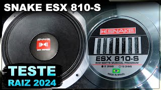 Médio Snake ESX 810-S 10 Pol 450 RMS - Review e Teste 2024