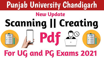 PU Exam Scan || Upload || Send Files In Pdf Format UG || PG To PU All Steps