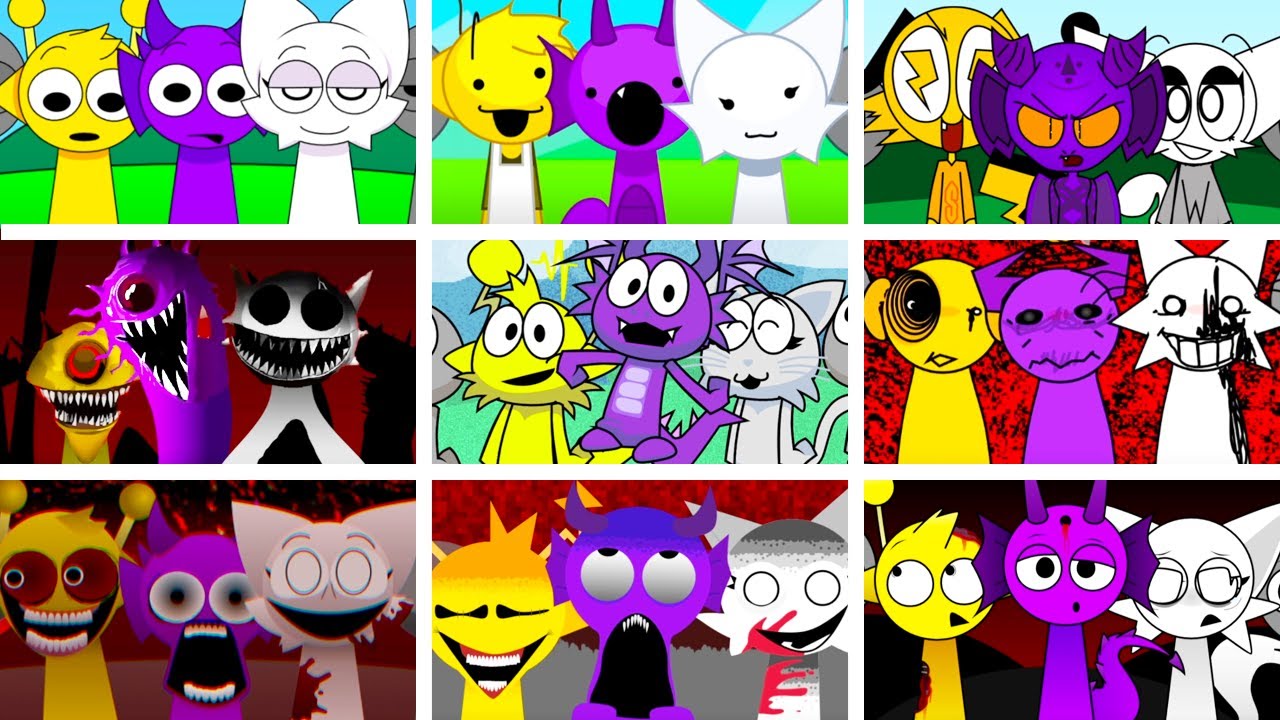 Incredibox Sprunki but ONLY Simon & Durple & Wenda in ALL Different Mods