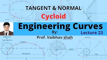 Cycloid - Tangent & Normal |Engineering Curves|Lecture -23 |Engineering Drawing By Vaibhav Shah