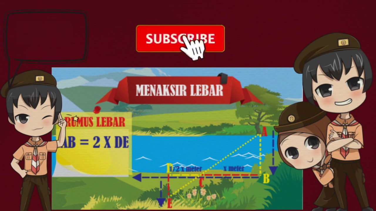 Cara Akurat Menaksir Lebar  II Materi Pramuka Scouting Skill