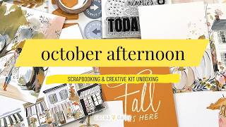 What's inside the October 2026 October Afternoon Scrapbooking & Creative Kits