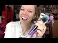 wash makeup brushes with me