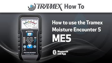 How to use the Tramex Moisture Encounter 5 - ME5 - Moisture Meter.