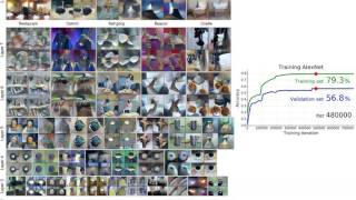 Visualizations of neurons at all 8 layers of CaffeNet throughout training - NIPS 2016