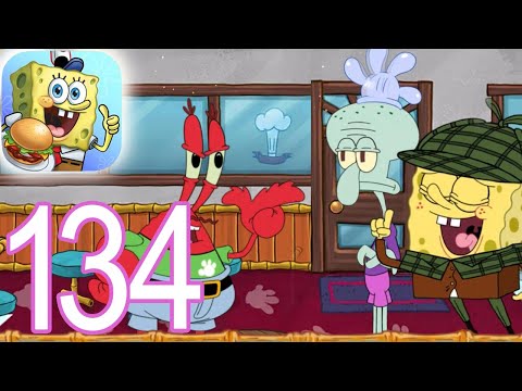 SpongeBob Krusty Cook Off CHEF GLOVEY Gameplay Video Part 134 IOS Android 