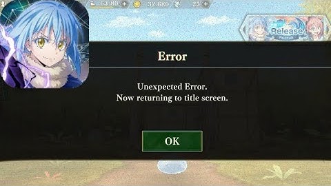 CARA MENGATASI "Unexpected Error" DIGAME SLIME ISEKAI MEMORIES
