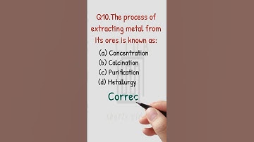 Class 10 Science Chapter 3 Metal and Non-metals(MCQ.10) #shorts #trending #viral #youtube #reels