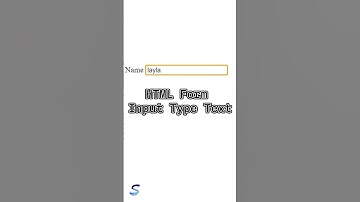 HTML Form | Input Type Text #html #form #basic #vscode #programming #shorts