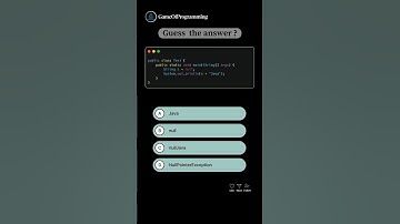 Guess the Answer ❔#coding #programming #webdesign #music #java #shorts