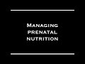 Prenatal Dairy Goat Nutrition