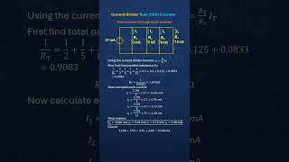 27 mA Current Divider Explained Fast #Shorts #Electronics