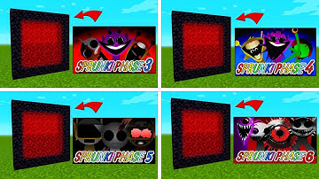 How To Make A Portal To The SPRUNKI Phase 3,4,5,6 Dimension in Minecraft PE