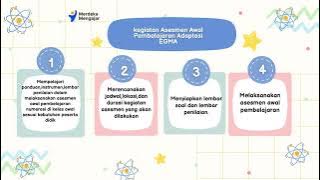 Aksi Nyata Melaksanakan Asesmen awal pembelajaran numerasi di kelas awal adaptasi EGMA.