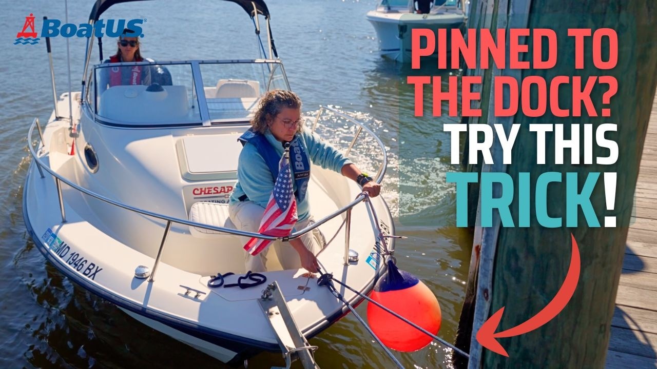 ⁣Pinned To The Dock? Master This Spring Line Trick | BoatUS
