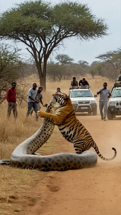 Tiger vs anaconda