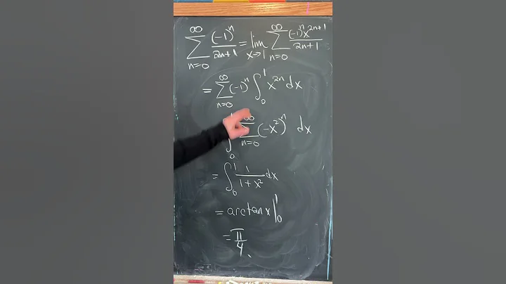 alternating sum of reciprocals of odds