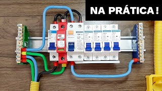 Instalação de quadro de distribuição MONOFÁSICO 127V.