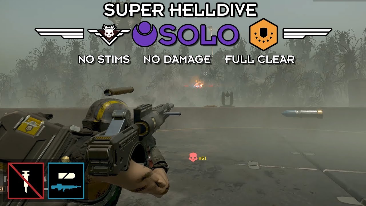 Helldivers 2 - Evacuate Colonists (Super Helldive Solo / No Stims, No ...