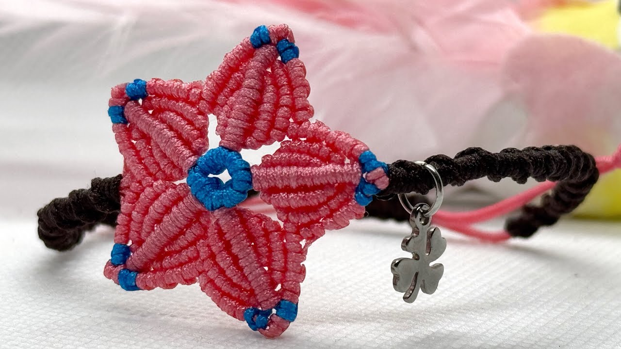 DIY Macrame Flower Bracelet | Easy tutorial | #macrame #tutorial - YouTube