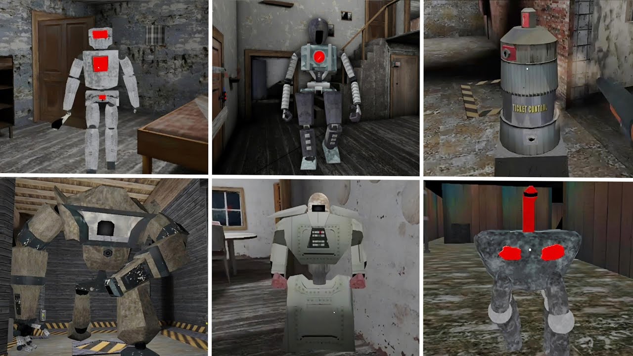 All 'Robots' From Different Granny Games - Granny Legacy