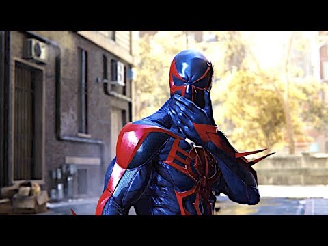 Miles Morales Punches Spider Man 2099 - YouTube