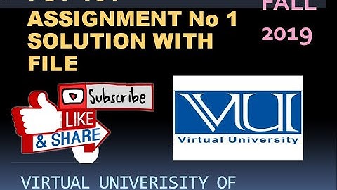 PSY 101 assigmnent no 1 solution fall 2019