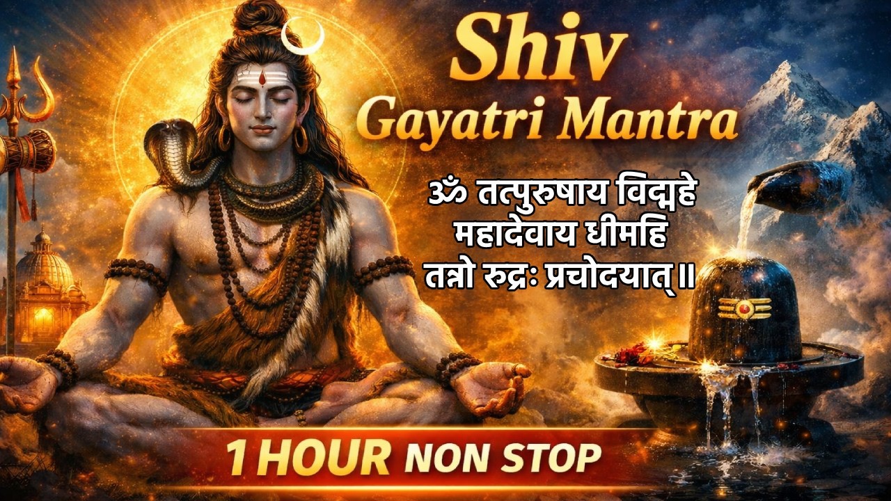 MOST POWERFUL SHIVA MANTRA | 1 Hour Shiv Gayatri Jaap | सोमवार स्पेशल शिव मंत्र जाप #shivamantra